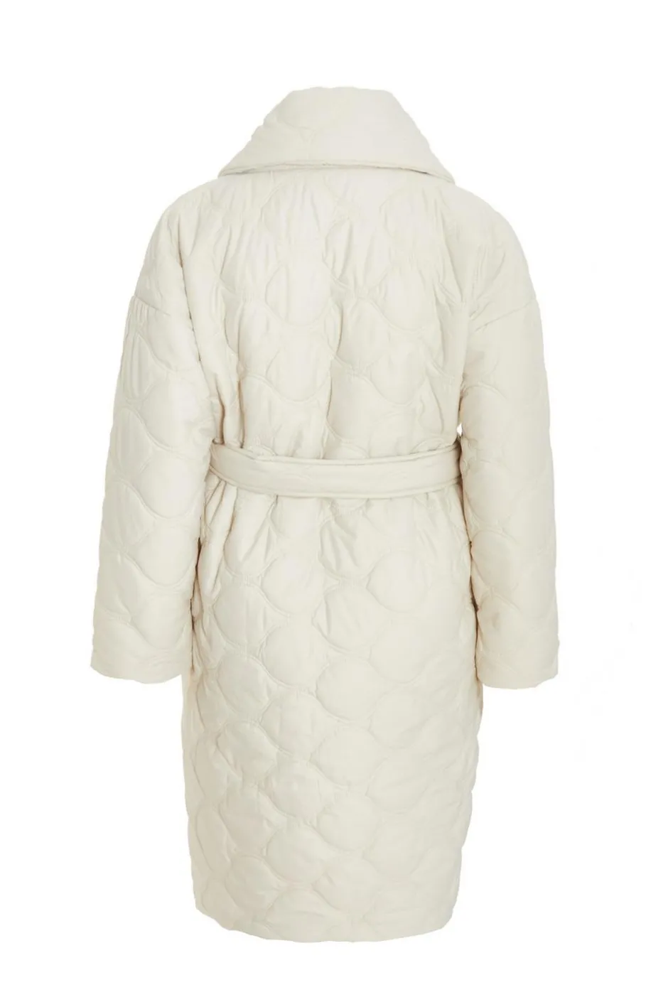 Quiz Curve Quilted Wrap Coat Hot