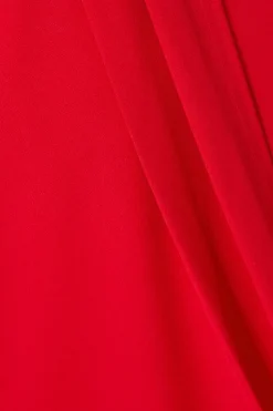 Quiz Curve Bardot Midi Dress Red Best