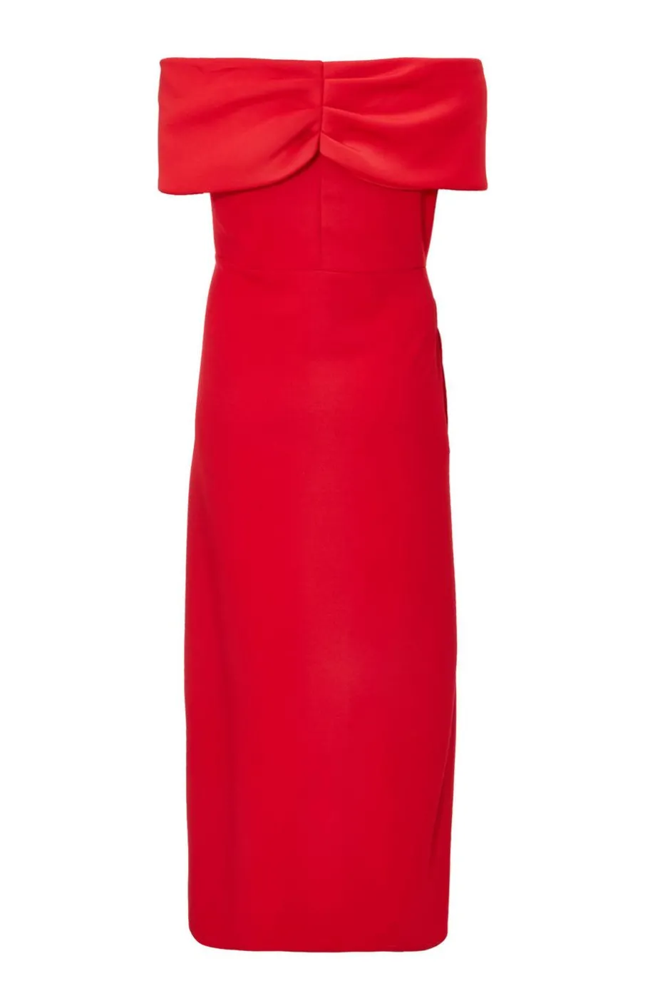 Quiz Curve Red Bardot Wrap Maxi Dress Sale