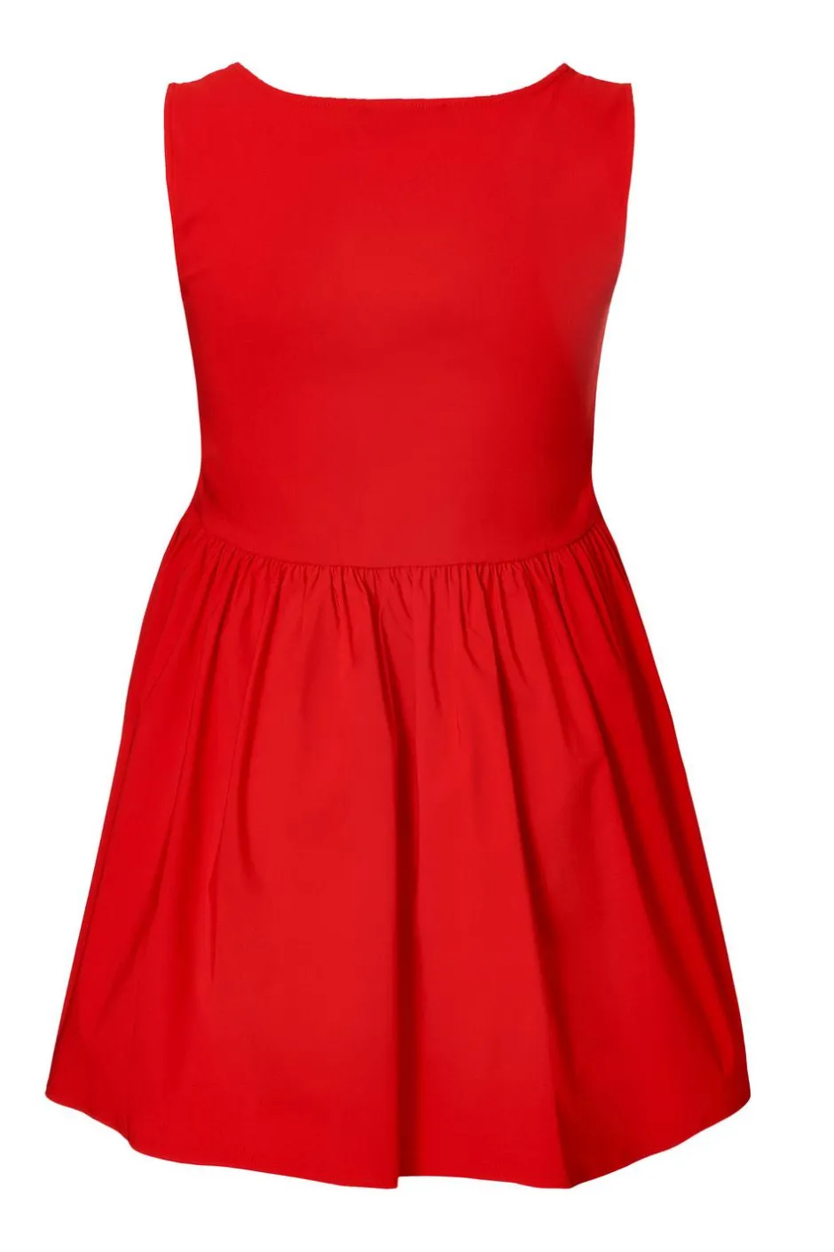Quiz Curve Drop Waist Mini Dress Red Online