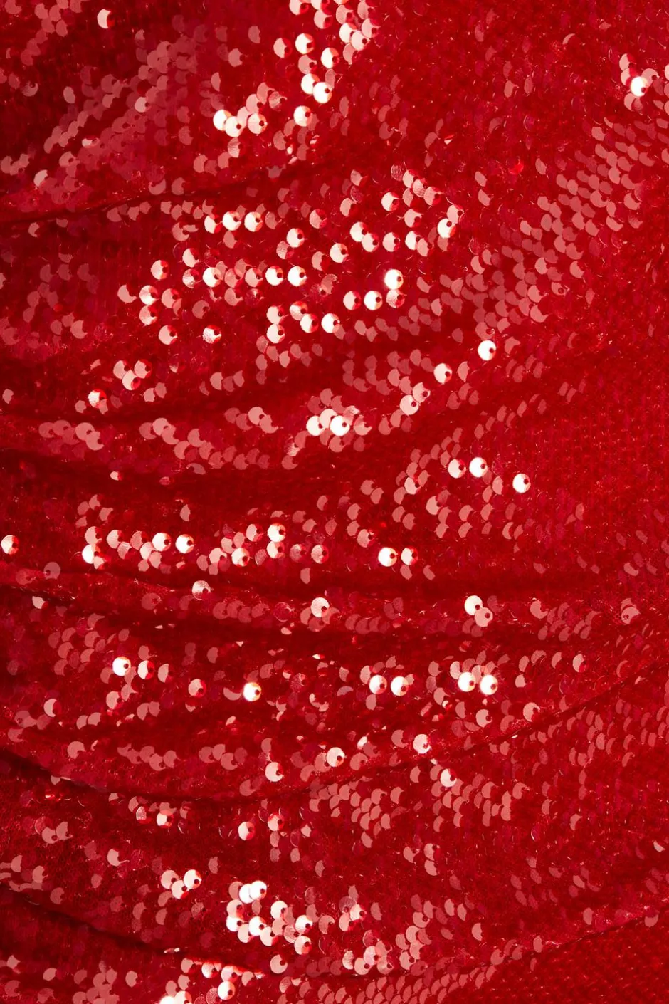 Quiz Curve Sequin Ruched Midaxi Dress Red Best