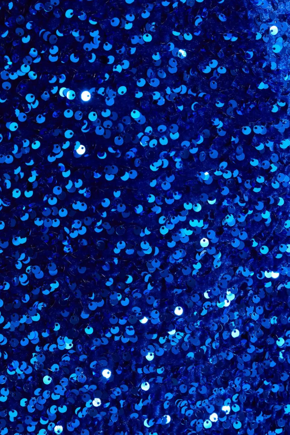 Quiz Curve Sequin Maxi Dress Royal Blue