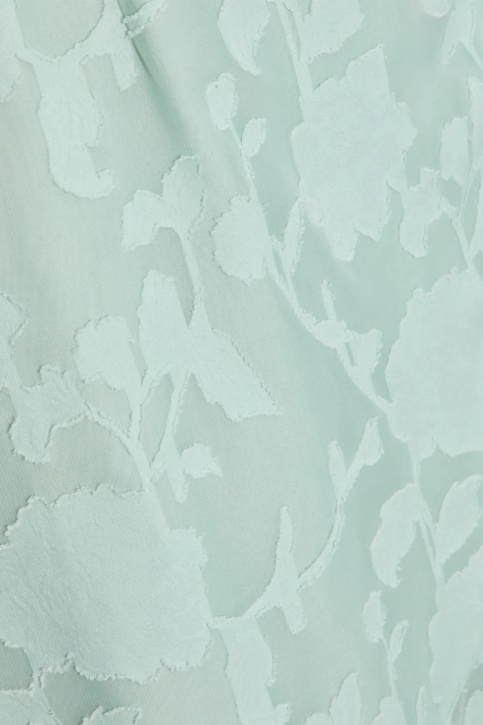 Quiz Curve Jacquard Frill Midaxi Dress Sage New