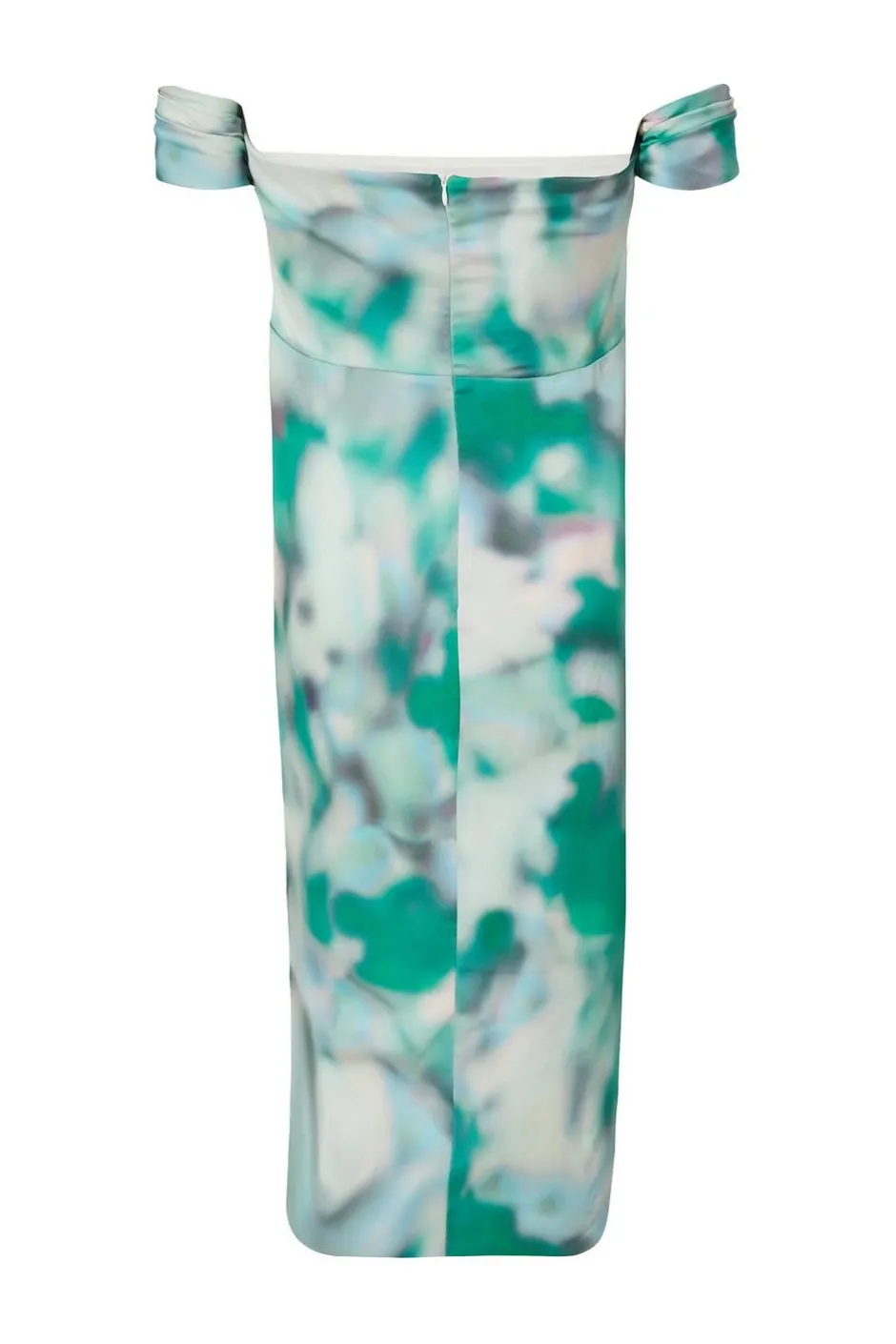 Quiz Curve Satin Marble Print Midi Dress Hot