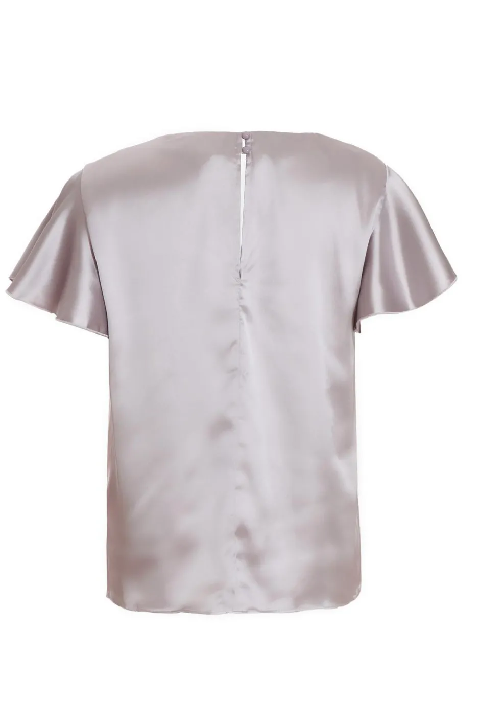 Quiz Curve Silver Satin Cowl Neck Top Outlet