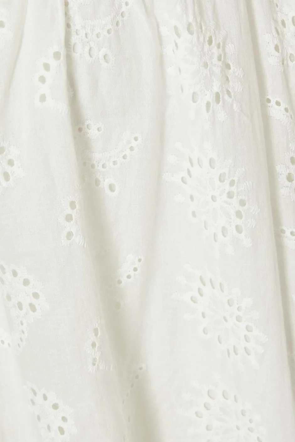 Quiz Curve White Embroidered Midi Dress Sale