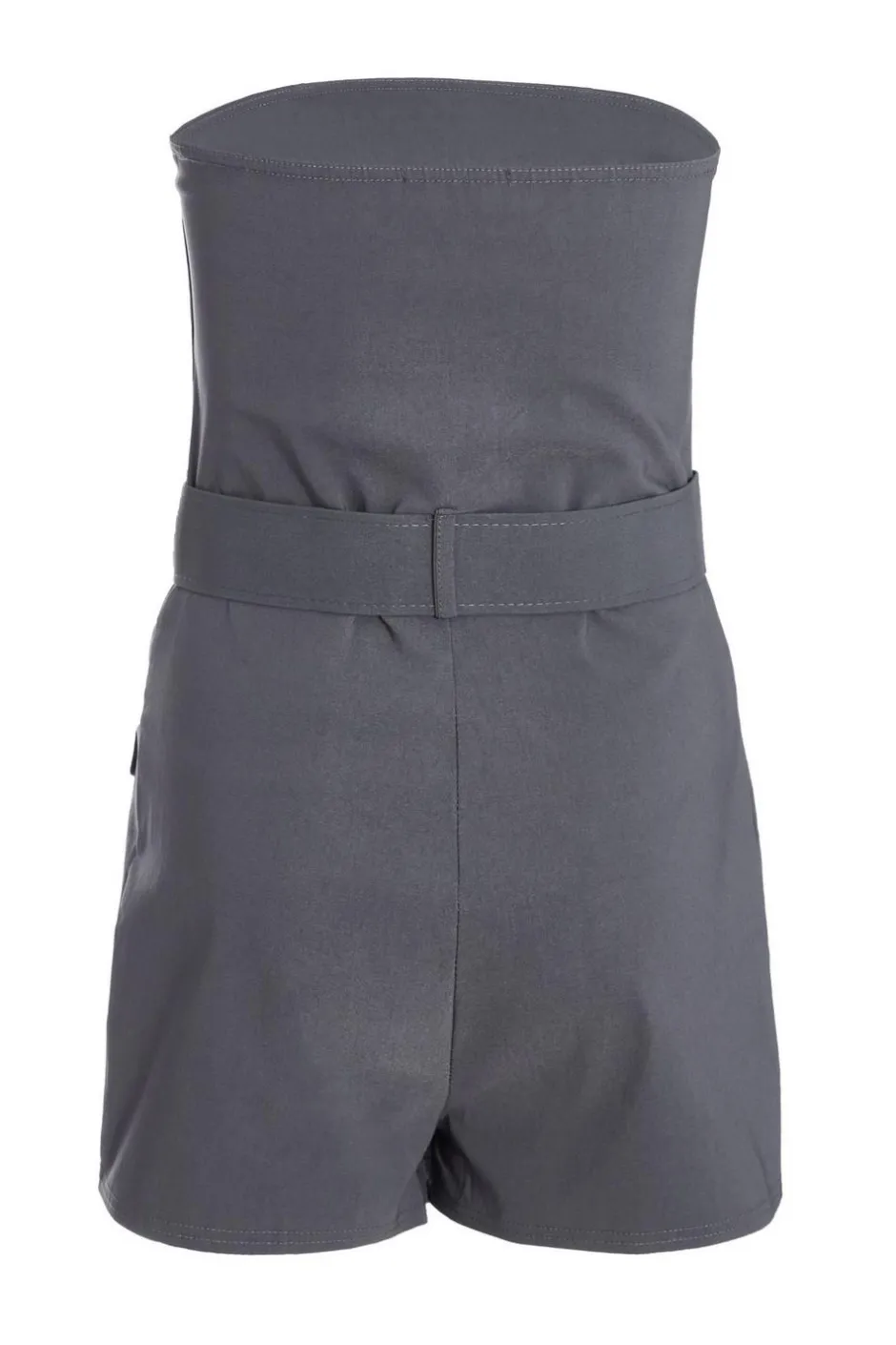 Quiz Dark Grey Bandeau Skort Playsuit Sale