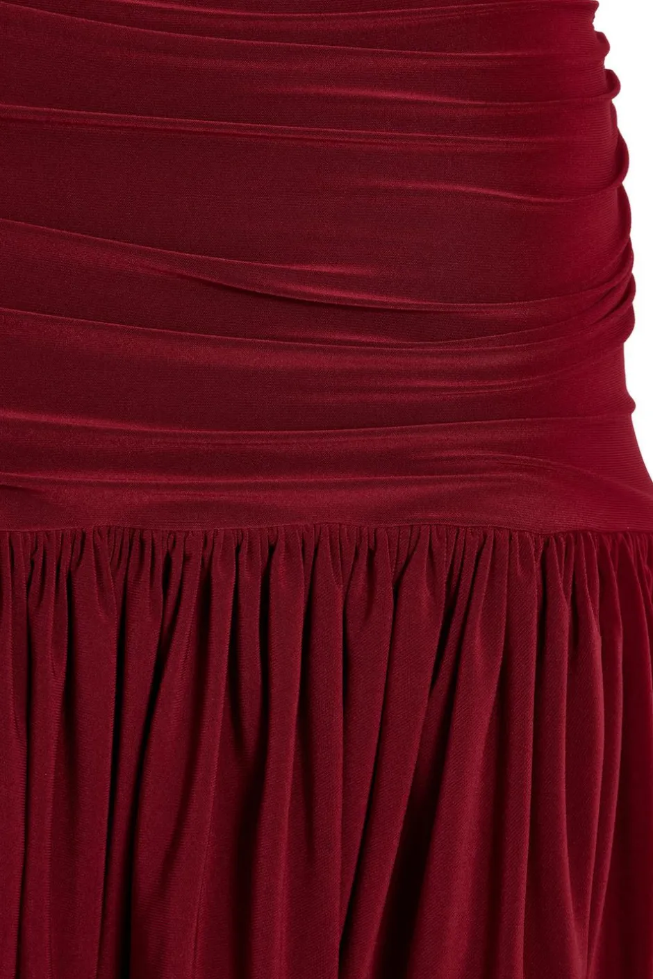Quiz Dark Red Bubble Hem Mini Dress Wine Best