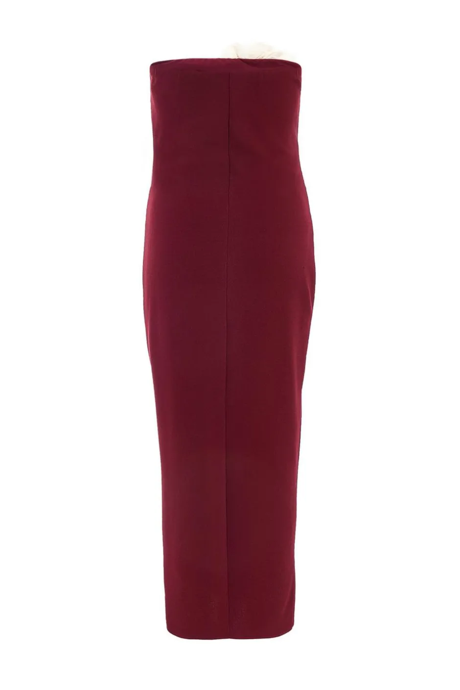 Quiz Dark Red Corsage Midaxi Dress Berry Online