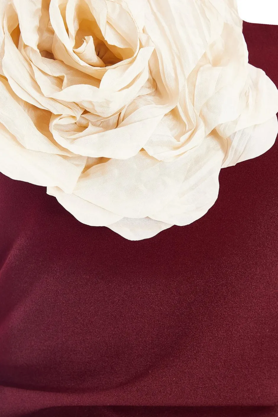 Quiz Dark Red Corsage Midaxi Dress Berry Online