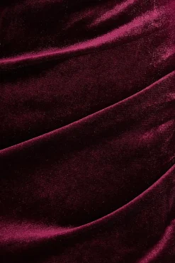 Quiz Dark Red Cowl Neck Midaxi Dress Hot