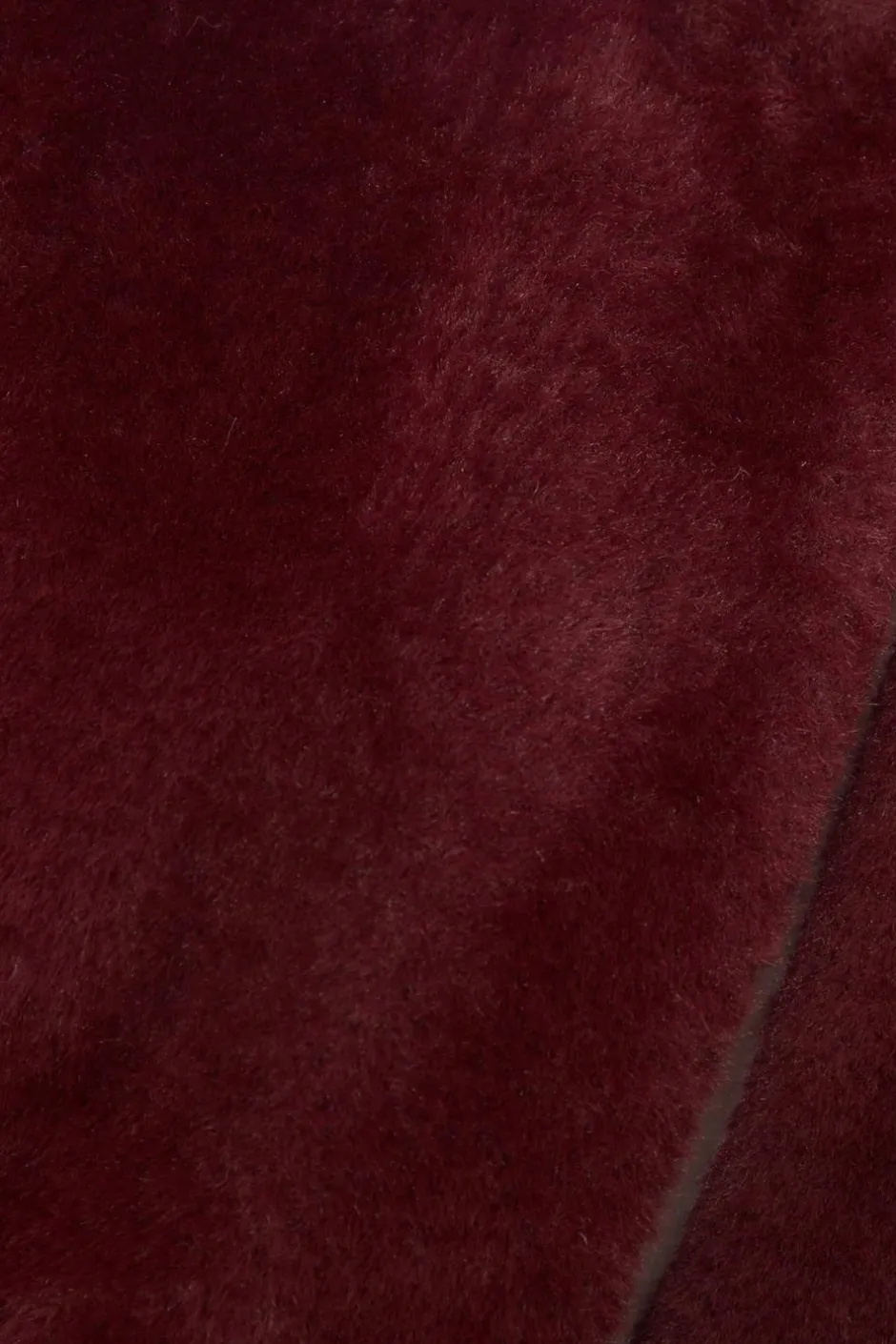 Quiz Dark Red Faux Fur Long Sleeve Cape Berry Discount