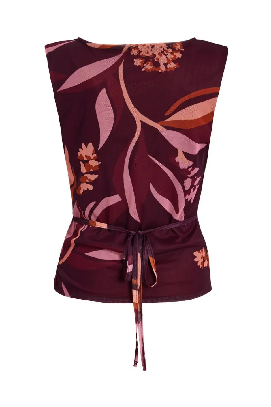 Quiz Dark Red Floral Cowl Neck Top Outlet