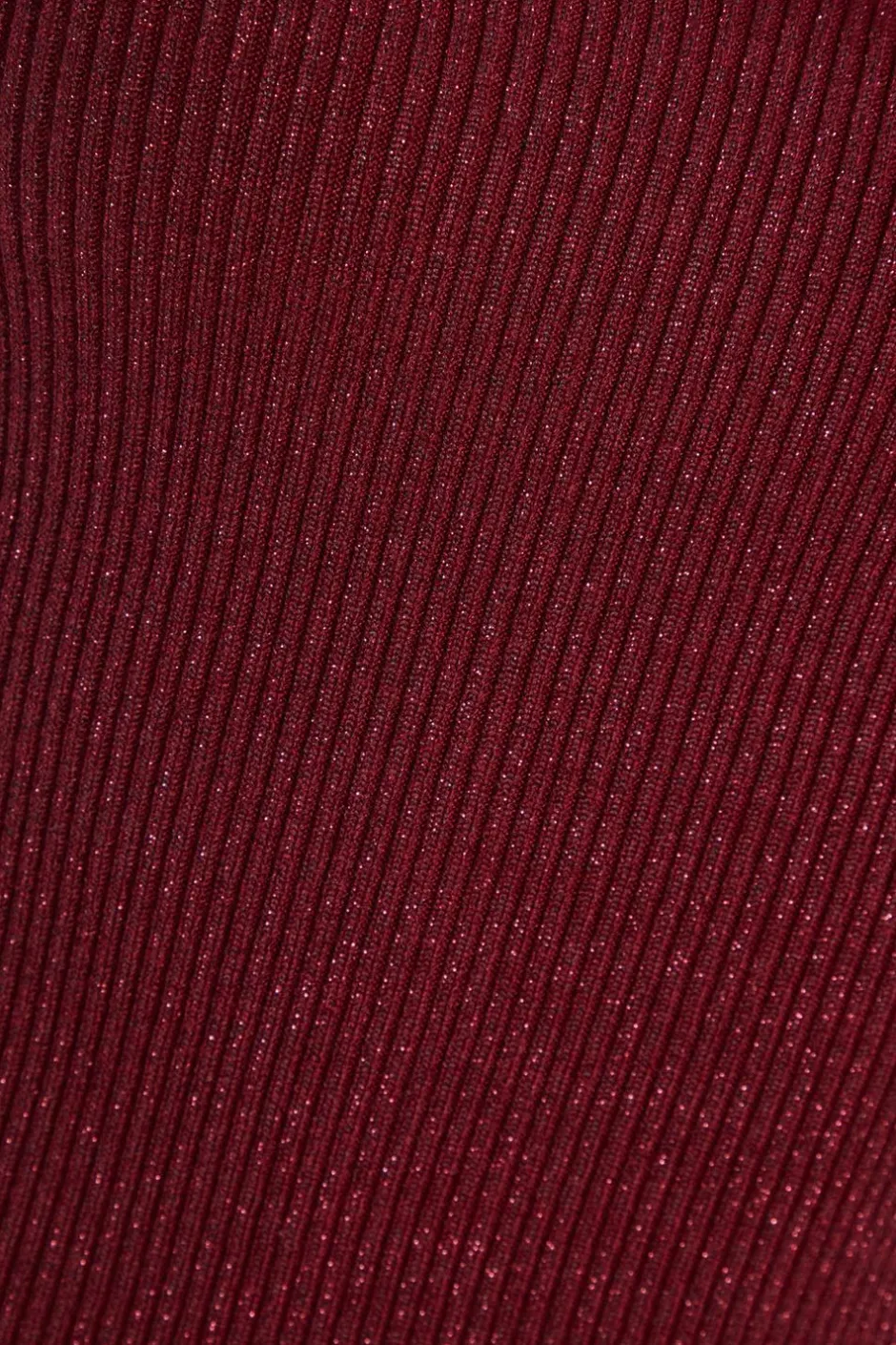 Quiz Dark Red Metallic Glitter Jumpper Berry Sale