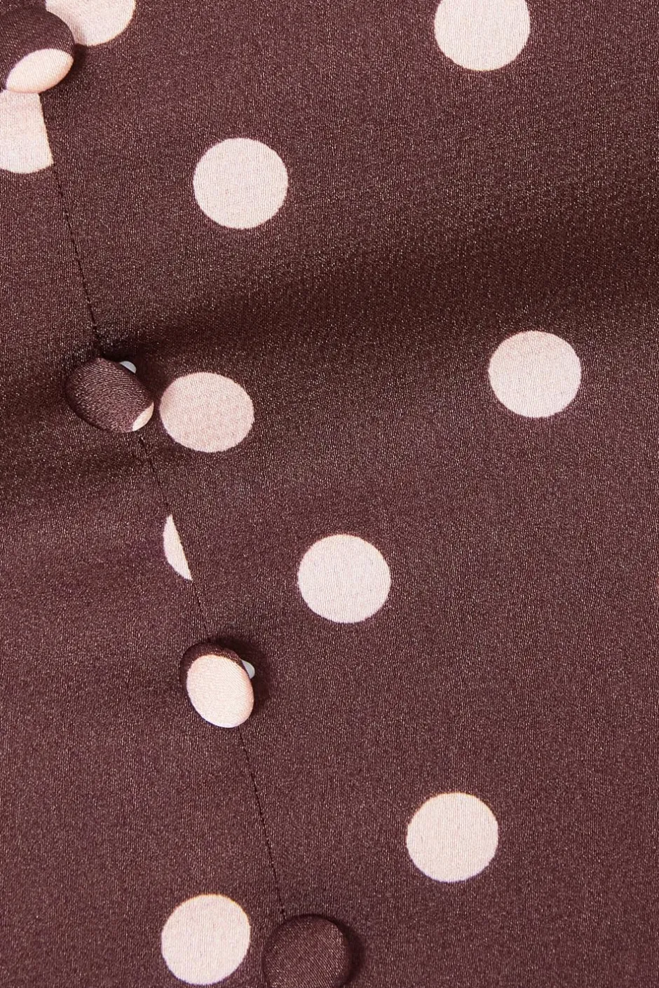 Quiz Dark Red Polka Dot Crop Top Online