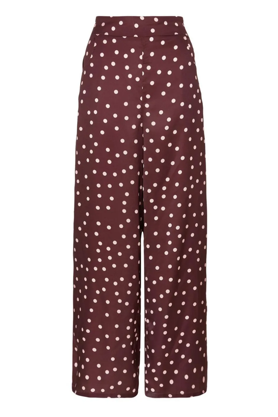 Quiz Dark Red Polka Dot Trousers Sale