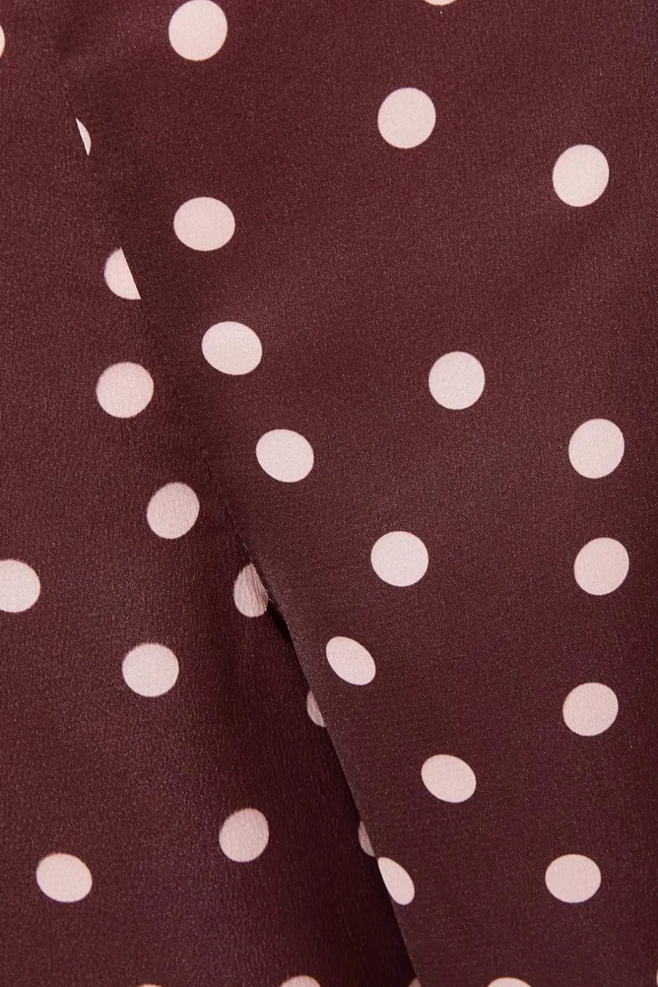 Quiz Dark Red Polka Dot Trousers Sale