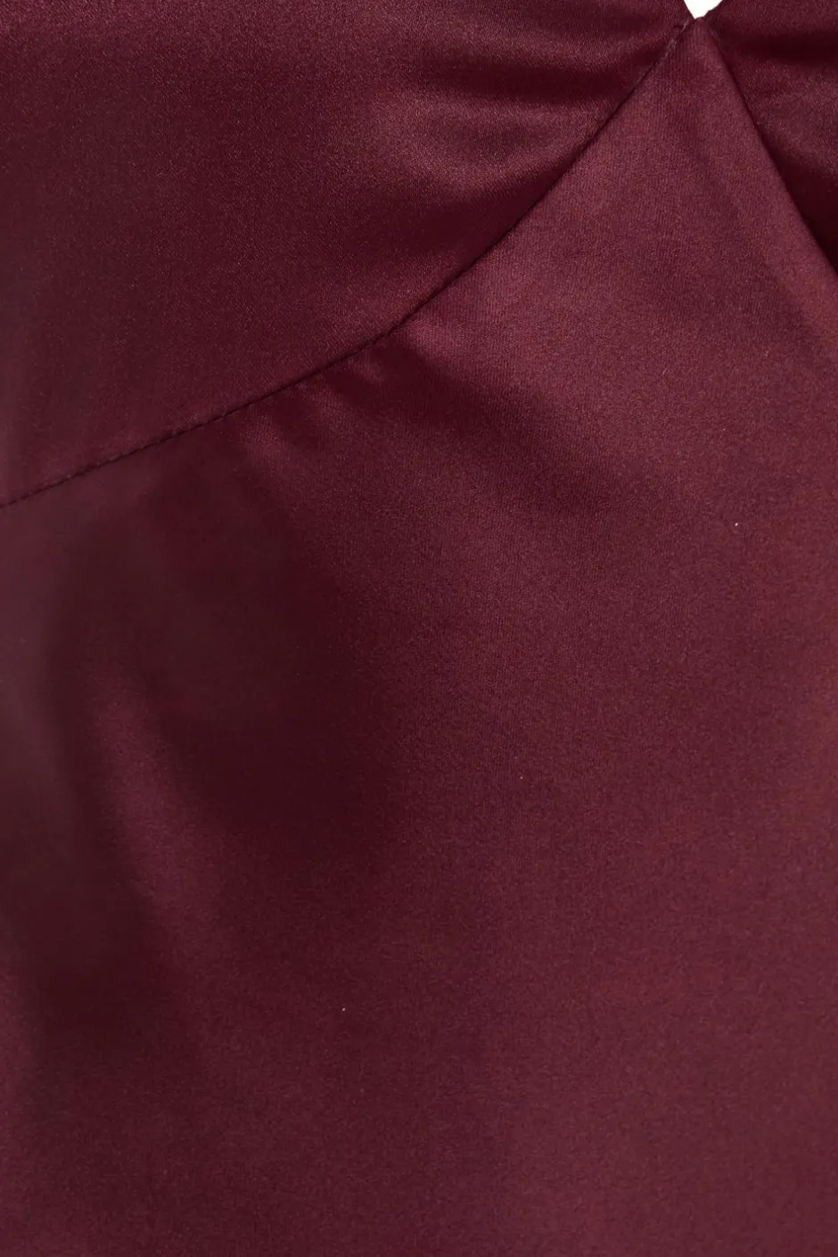 Quiz Dark Red Satin Slip Style Midaxi Dress