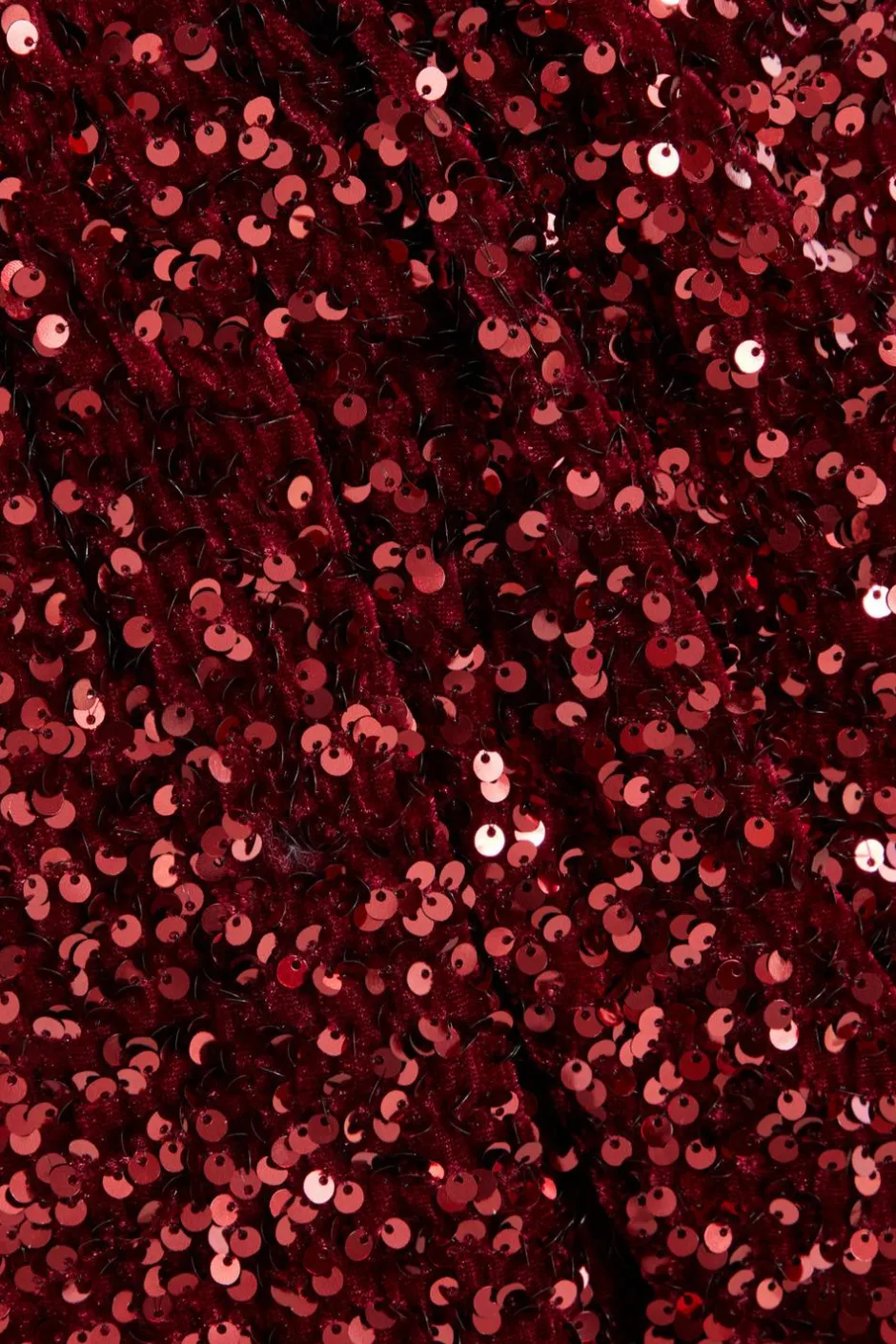 Quiz Dark Red Sequin Wrap Mini Dress New