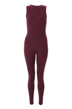 Quiz Dark Red Sleeveless Unitard Online