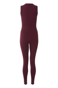 Quiz Dark Red Sleeveless Unitard Online