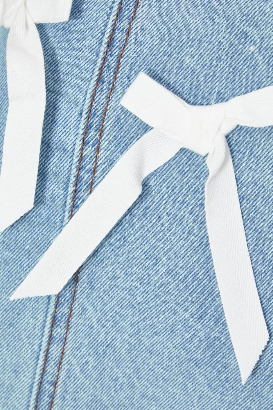 Quiz Denim Bow Detail Skirt Hot