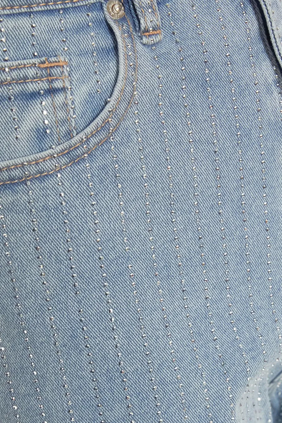 Quiz Denim Diamante Stripe Jeans Sale