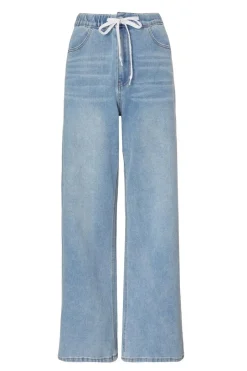 Quiz Denim Drawstring Waist Jeans Discount