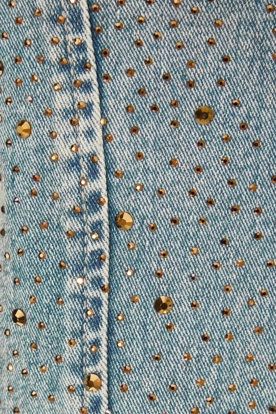 Quiz Denim Embellished Bandeau Top Outlet