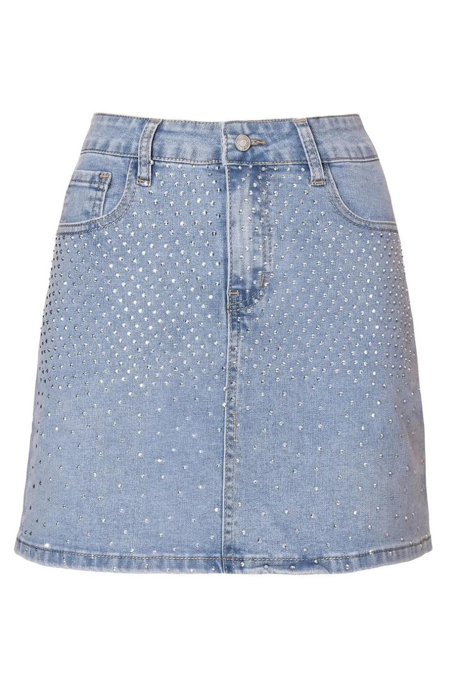 Quiz Denim Embellished Mini Skirt Best