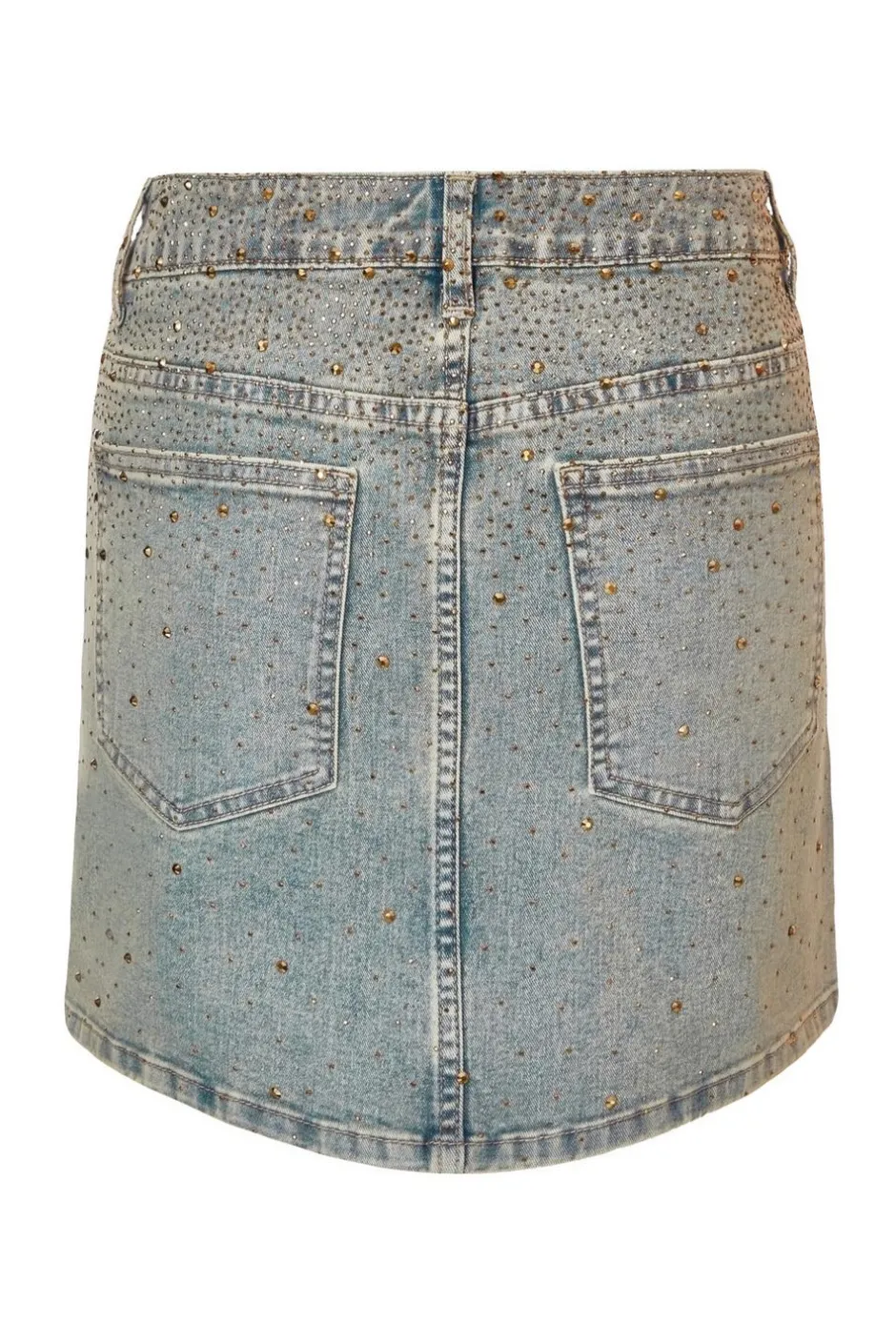 Quiz Denim Embellished Mini Skirt Sale