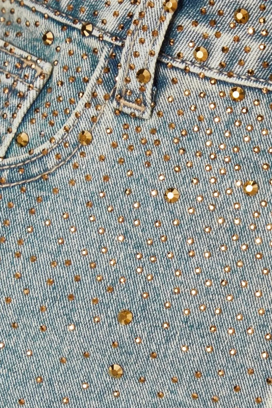 Quiz Denim Embellished Mini Skirt Sale