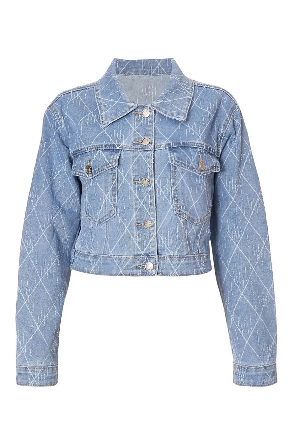 Quiz Denim Textured Jacket Best