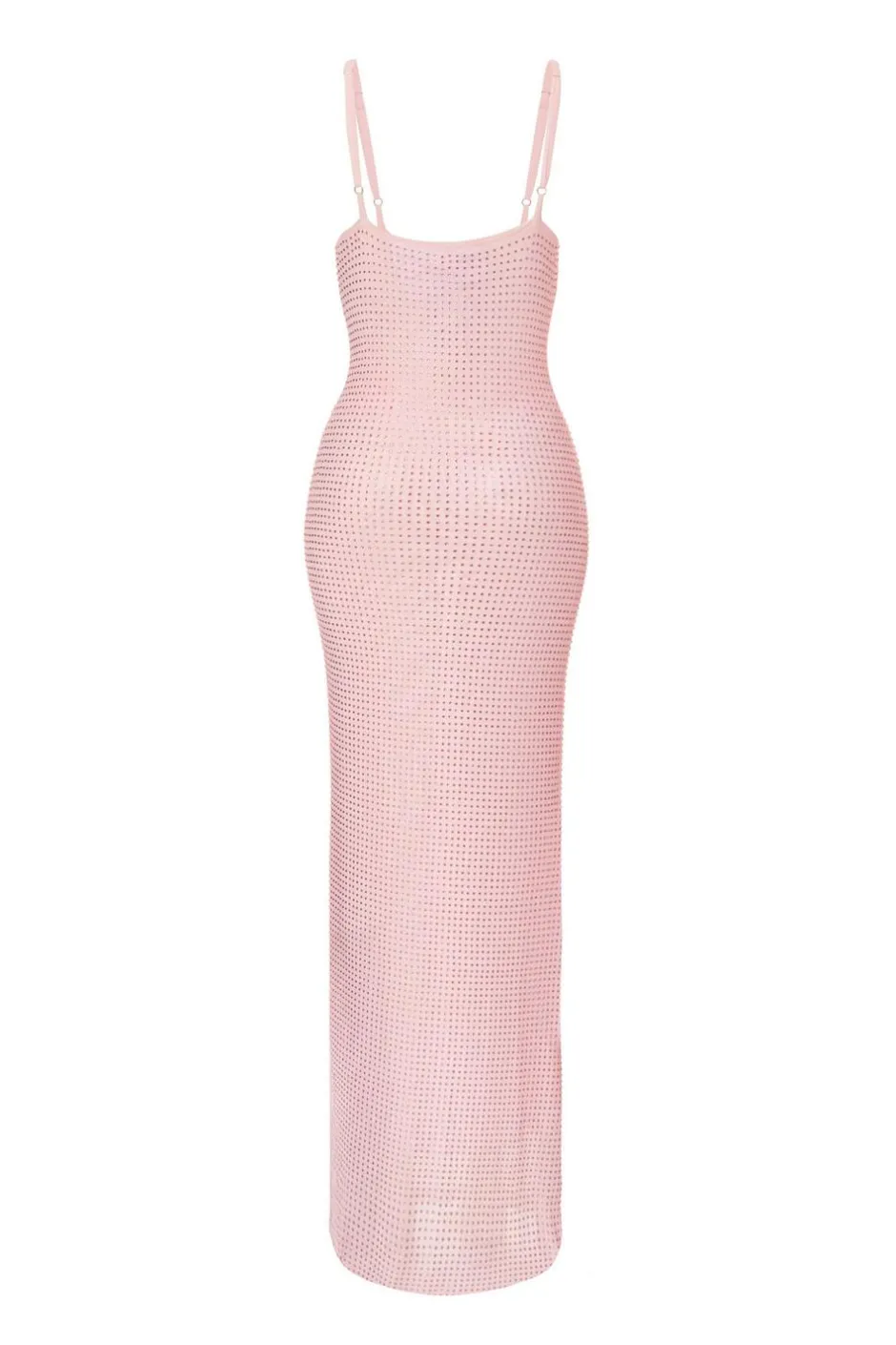 Quiz Dusty Pink Diamante Maxi Dress Best