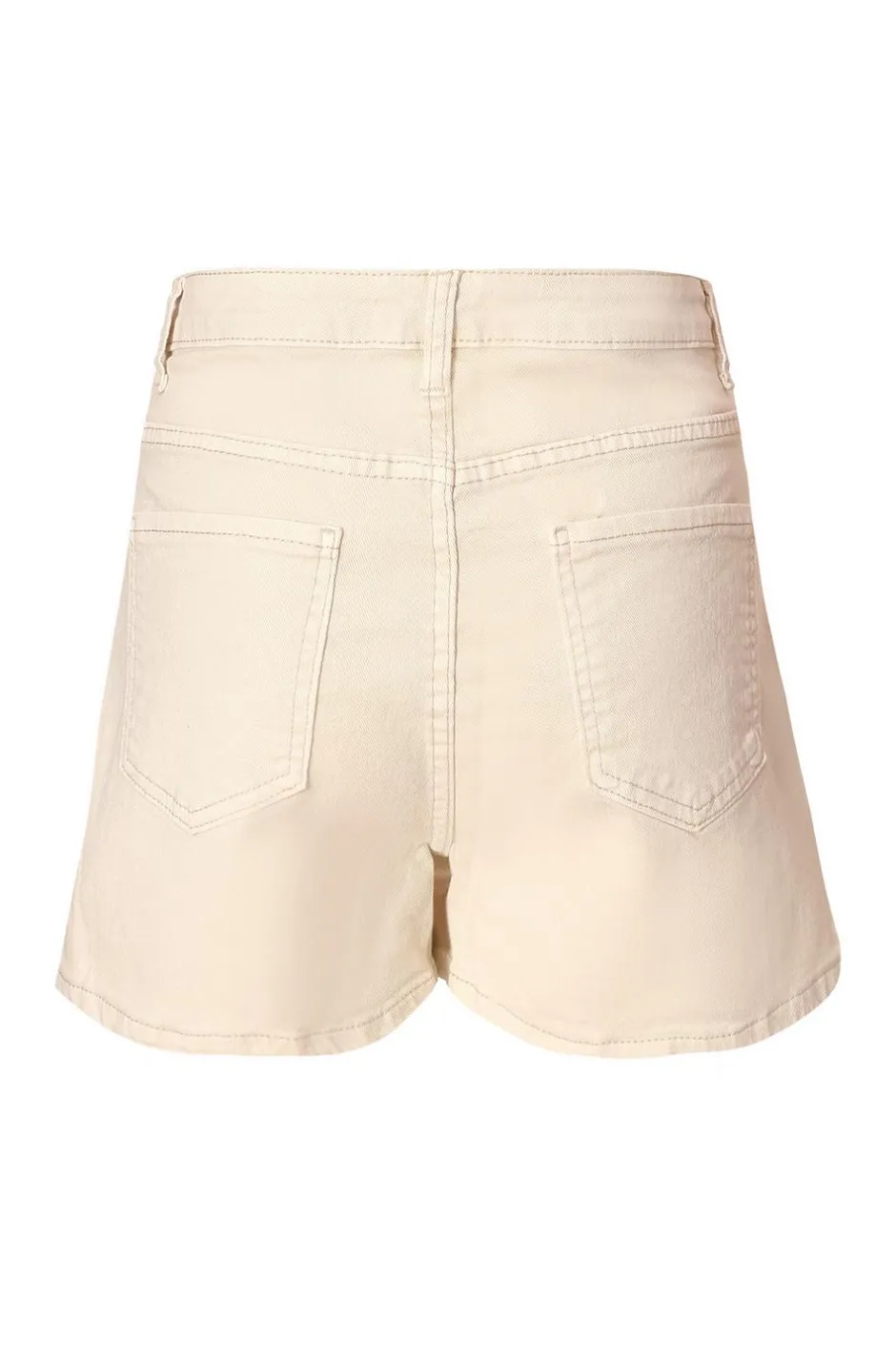 Quiz Denim Button Front Skort Ecru Best