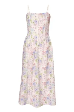 Quiz Floral Embroidered Midi Dress Hot