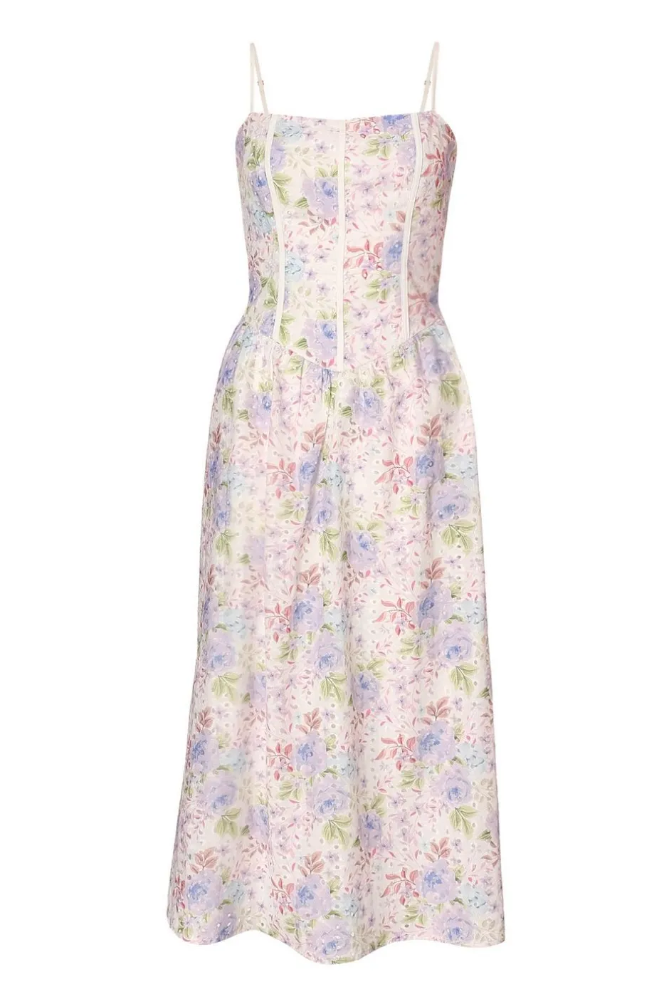 Quiz Floral Embroidered Midi Dress Hot