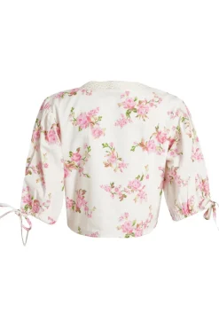 Quiz Floral Lace Crop Top Sale