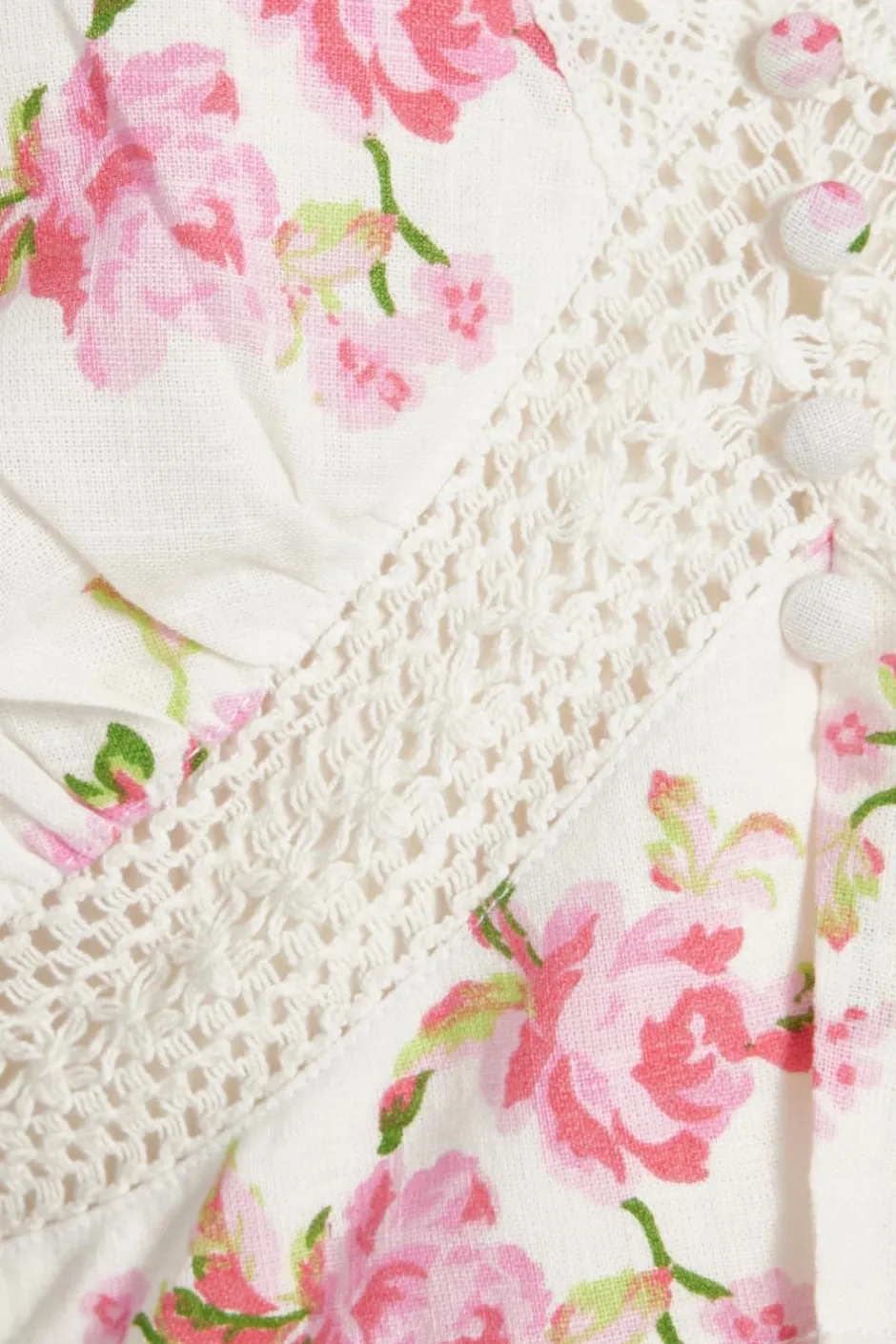 Quiz Floral Lace Crop Top Sale