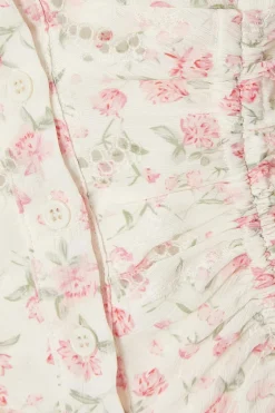 Quiz Floral Print Ruched Top Online