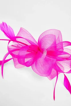 Quiz Diamante Bow Headband Fascinator Fuchsia Outlet