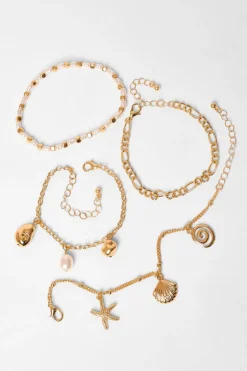 Quiz Gold Charm Bracelet