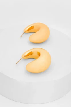 Quiz Gold Chunky Hoop Earrings Hot