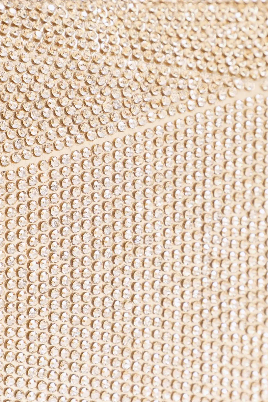 Quiz Diamante Geometric Box Bag Gold Discount