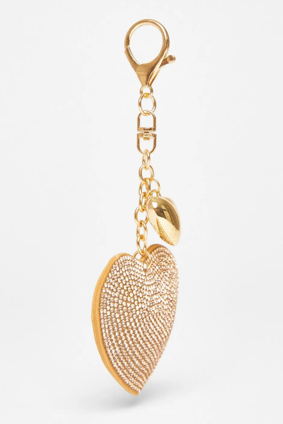 Quiz Diamante Heart Bag Charm Gold Online