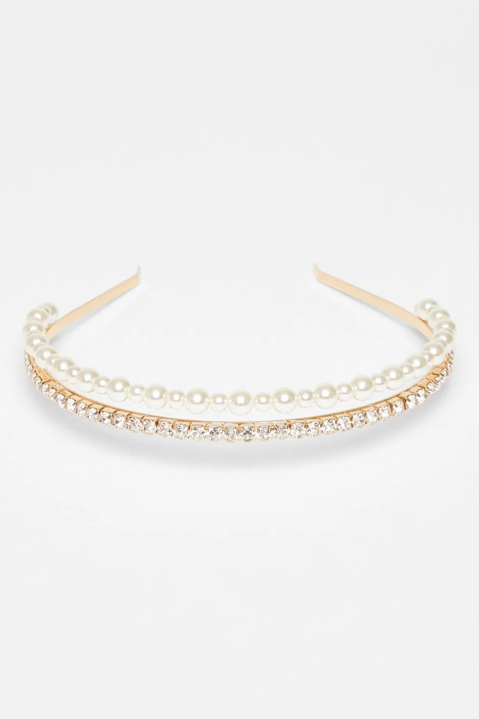 Quiz Gold Diamante Pearl Headband New