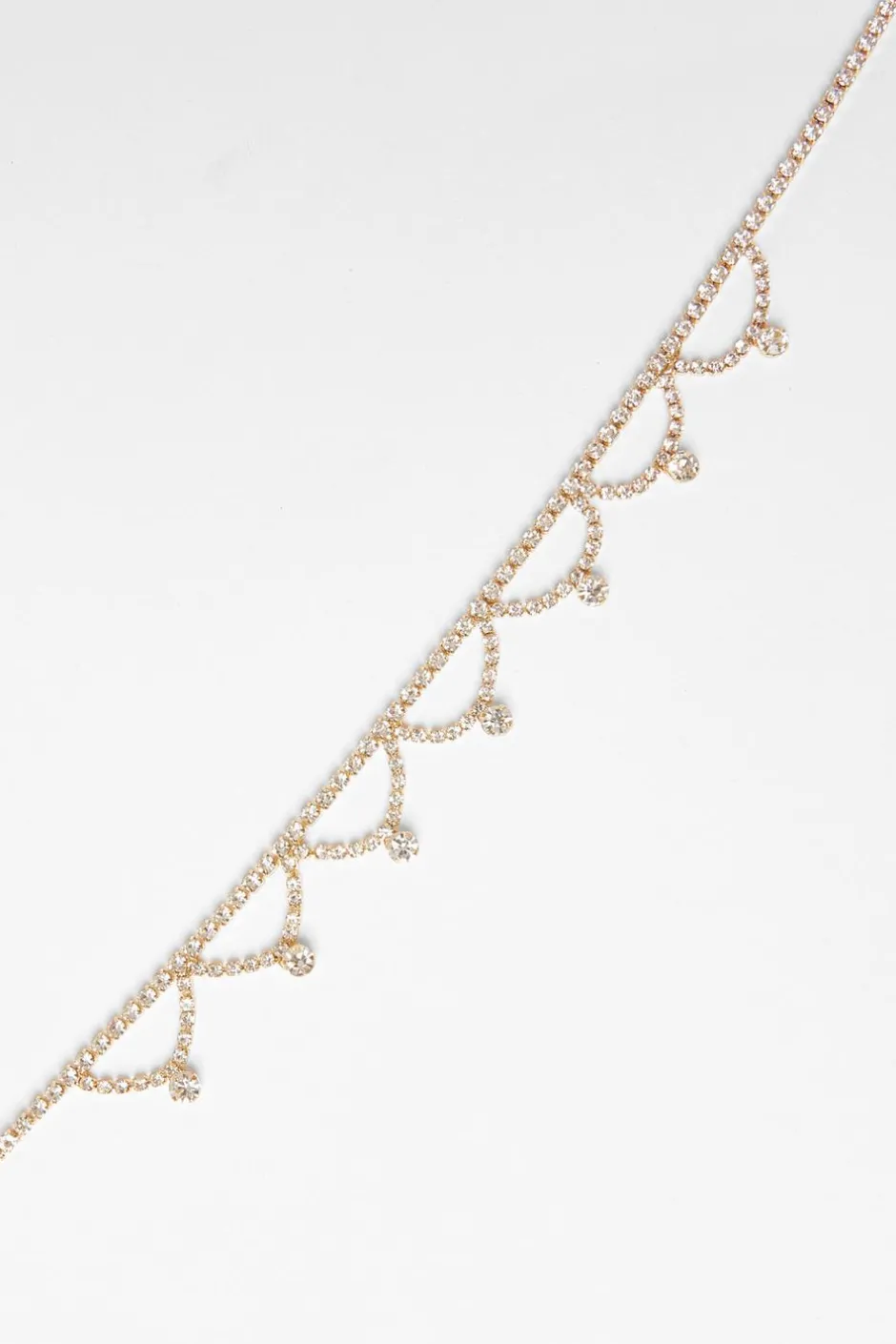 Quiz Diamante Scalloped Choker Gold Best