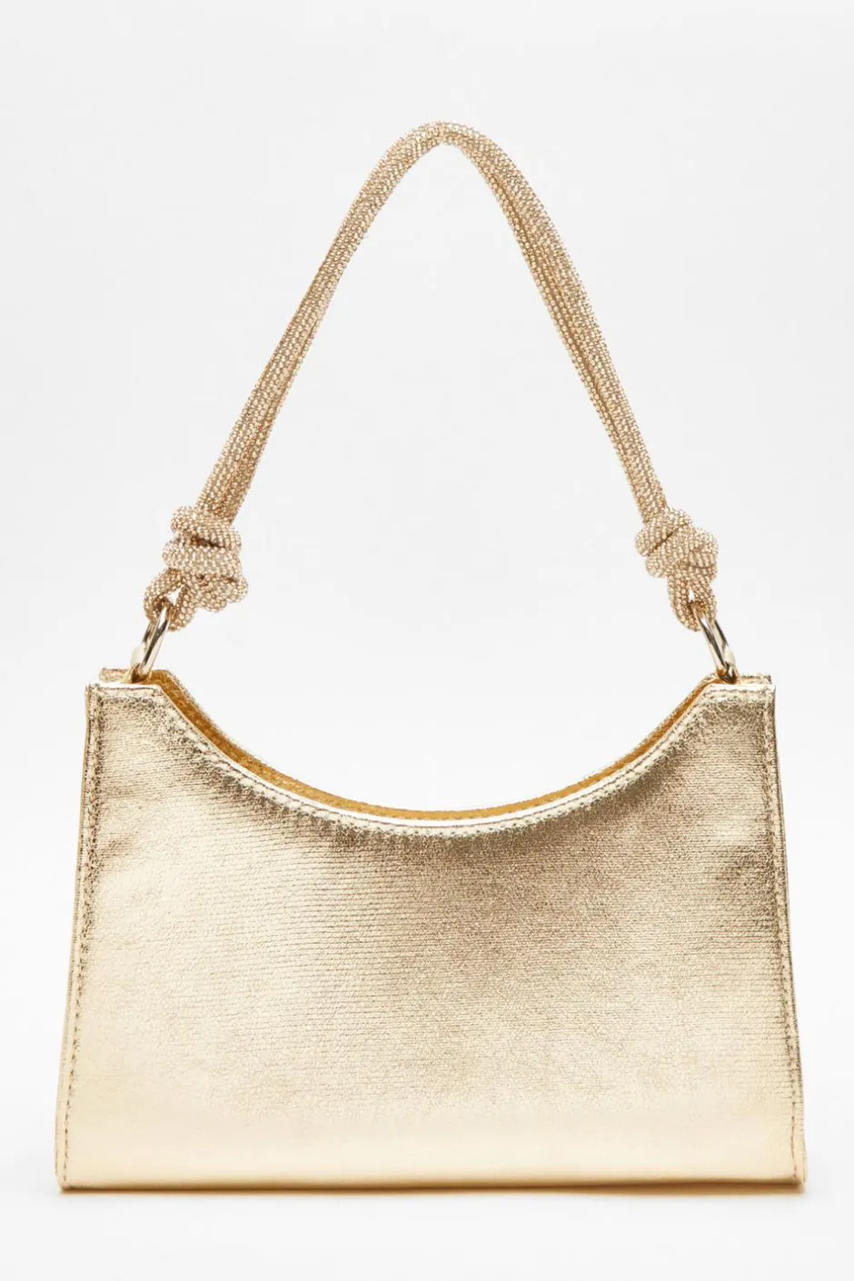 Quiz Gold Foil Knot Shoulder Bag Best
