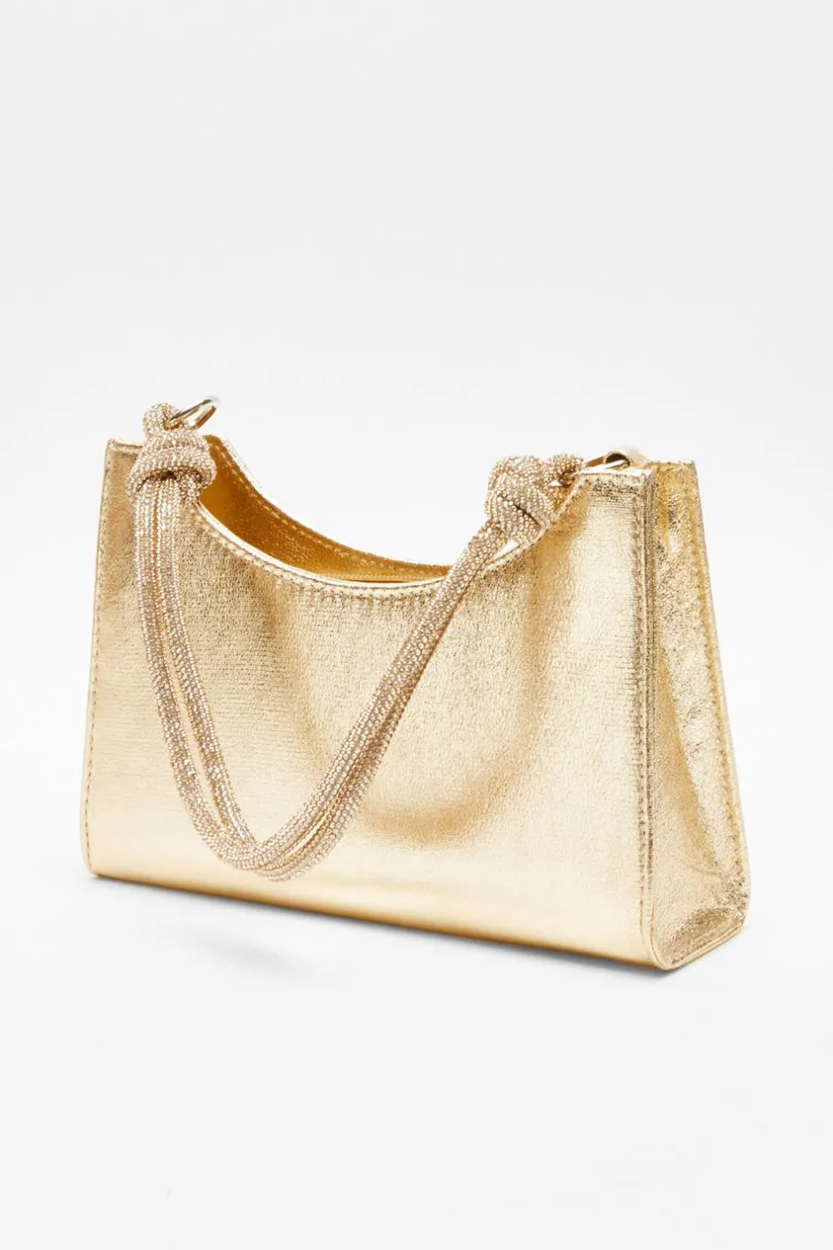 Quiz Gold Foil Knot Shoulder Bag Best