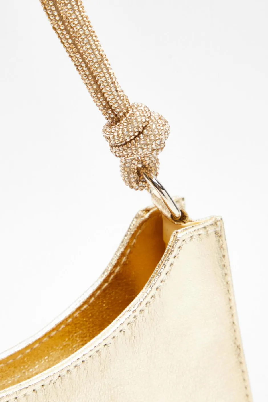 Quiz Gold Foil Knot Shoulder Bag Best